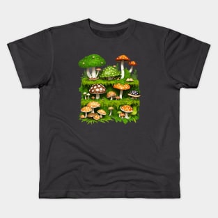 Enchanting Mushroom Forest Kids T-Shirt